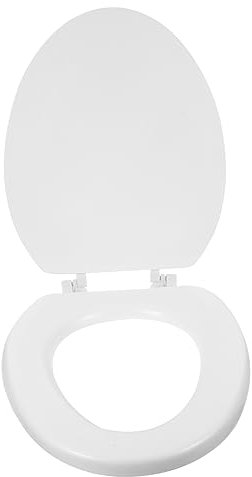 DOITOOL Eva Toilettensitz Weich Komfortabel Ersatz Wc Sitzbezug Einfach Montierbar Geräuschloses Schließen Minimalistisches Design Für Badezimmer Weiß