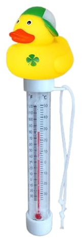 Digital Pool Thermometer - Schwimmender wasserdichtem Temperatursensor für Wasser | Eisbad -Thermometer, großes Display, süßes Tierdesign, ideal für, Spa, Teich und Außenpools
