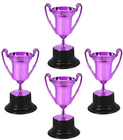 Gatuida 4stücke Kleine Kunststoff Mini-trophäen Für Spiele Und Partys Robuste Und Leichte Siegertrophäen Für Wettbewerbe Auszeichnung Für Gewinner Bei Schul Familienfeiern