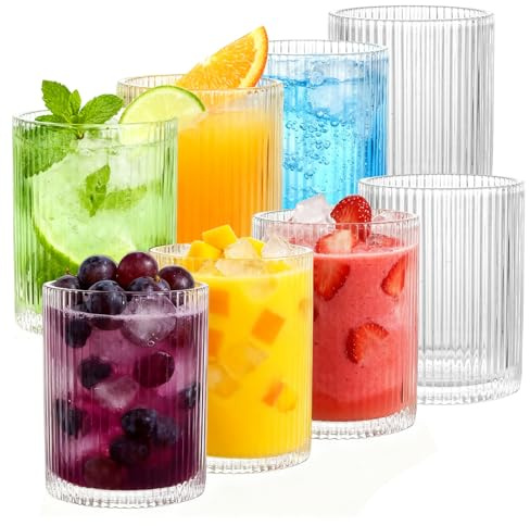 CYEER 8 stycken longdrinkglas 250 ml