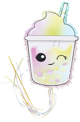 Party TIME - EA1611 - Bunte Kawaii-Piñata für Geburtstagsfeiern - Spaßige und Festliche Unterhaltung - Einfach aufzuhängen und zu befüllen - Größe M - Mehrfarbig