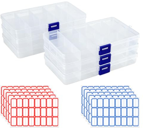 TYSM-CC 6 unidades de cajas clasificadoras transparentes para obras de arte