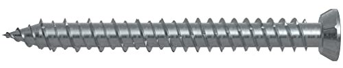 fischer - Vis de fixation pour cadres de fenêtres PVC ou aluminium FFS 7,5x182 avec tête plate à empreinte TX30 / Boite de 100