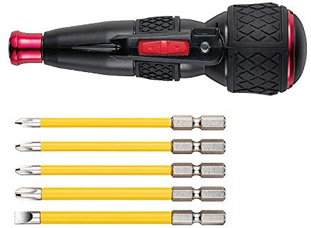 Vessel 220USB-5 Electric Ball Grip Screwdriver, 5 Bits Included