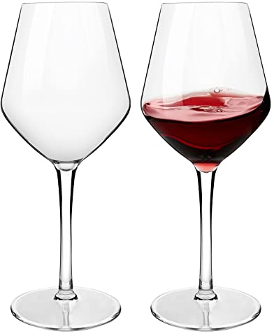 COOKY.D Bicchieri da Vino Galleggianti per Piscina Bicchieri da Vino da Piscina in Plastica Tritan Infrangibile con Stelo - Set da 2 440ml - Lavabile in Lavastoviglie