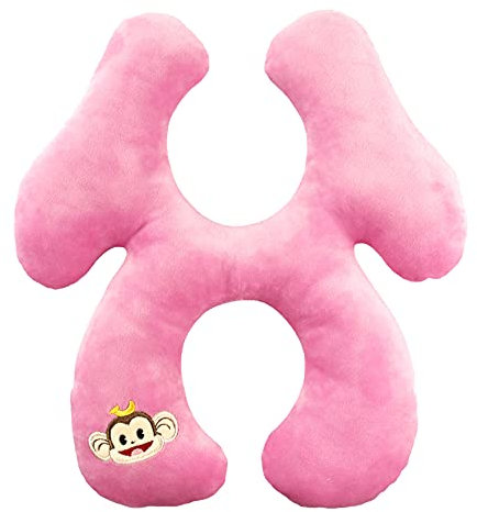 LEDDP Lagerungskissen Baby Babykissen Gegen Plattkopf Baby Kissen Neugeborenen Flache Kopf Kinder Kissen Baby Anti Rolle Kissen Baby Kissen Neugeborenen Pink,20