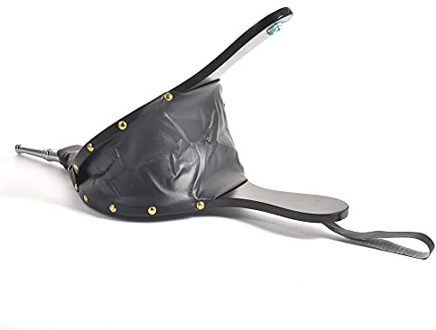 FIYSON Bubbelbälg, öppen spis, grillfläkt, 40 x 18 cm, kaminbälg, stor bälg av trä, vedöppen spis, balggmunstycke med upphängningssnöre, för öppen spis, grill, utomhuscamping, vedspis