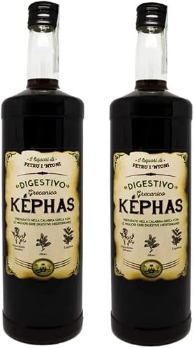 Amaro Képhas, Liquore Digestivo Grecanico alle erbe, Calabrese, Formato Convenienza 1 Lt Di Petru I Ntoni (2)