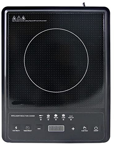 FLM SYSTEM Piastra induzione fornello portatile elettrico piano cottura cucina 2000W