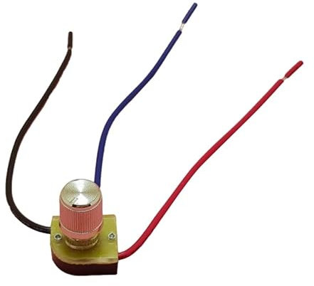 Accesorios para herramientas Reemplazo del interruptor de atenuación de botón giratorio Interruptor giratorio eléctrico de 2 circuitos y 3 vías con perilla extraíble Interruptor de luz de dosel
