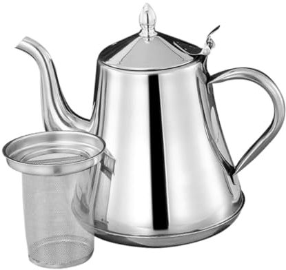 OUNONA Sieb- Camping kaffeekanne Filterkaffeekanne Schwanenhalskessel Über die Kaffeemaschine gießen Kaffeetasse Wasserkocher Teekannen rostfreier wassertopf Cafe