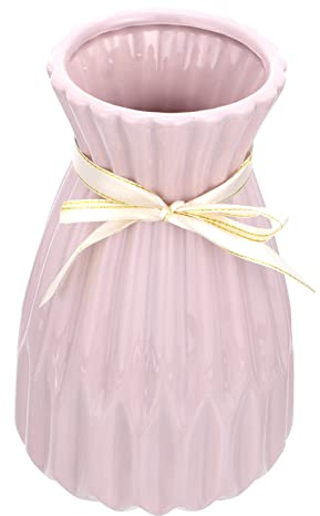 Zerodeko Smooth Ceramic Flower Pot Flower Arrangement Vase Plant Container Decorative Vase for Home