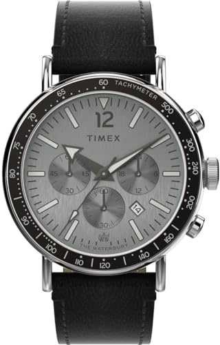 Timex Montre Chronographe pour Homme avec Un Bracelet en Cuir Standard Chrono
