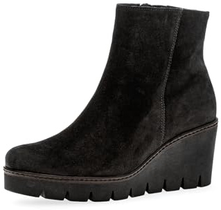 Gabor Damen Keilstiefeletten, Frauen Stiefeletten,Best Fitting,Keilabsatz,Wedge Heel,gefüttert,Winter,Boots,schwarz (Ra.cogn.),39 EU / 6 UK
