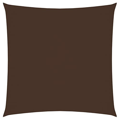 heybb Sonnensegel Oxford-Gewebe Garten Sonnenschutz Sonnensegel Terasse Quadratisch 6x6 m Braun