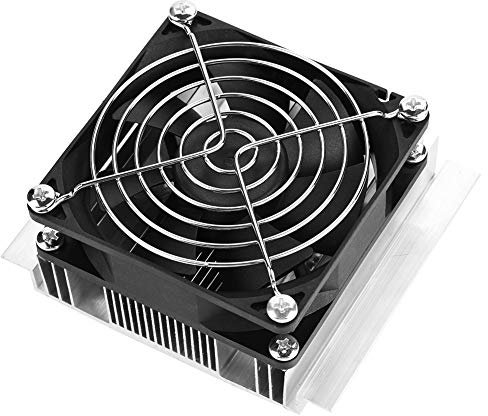 Halbleiterkühler, 12 V, Thermoelektrischer Peltier-Kühlplattenkühler mit Lüfter für Kleine Kühlschrank-Klimaanlage oder Kühlhaustier, Hergestellt aus Hochwertigem Schalenmaterial