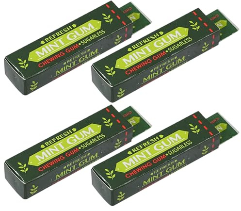 4pcs Prank Gum drôle réaliste faux cafches choc Shock gum blague pratique avec paquet de farces choquantes pour Halloween Fool's Day Party Favors