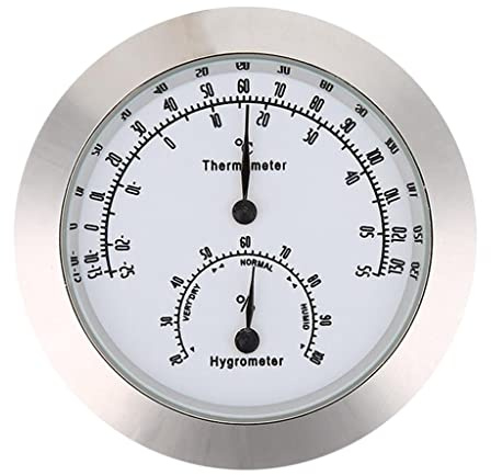 Btgghytr Round Humidity Temperature Meter Hygrometer for Violin Guitar Instrument