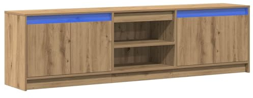 vidaXL Unites TV 180 x 34 x 50 cm Marron Bois d'ingénierie