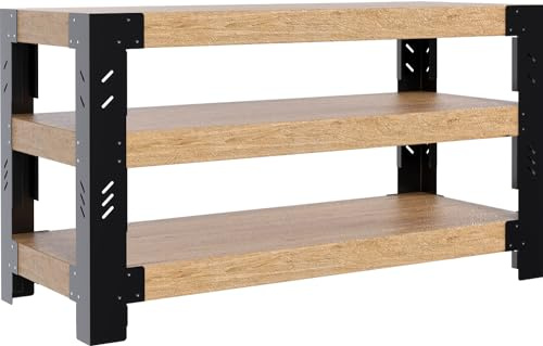 FlairVibe Patas de mesa de metal de alto rendimiento, material de hierro robusto y diseño moderno industrial para mesa de café DIY, escritorio, lugar de trabajo, banco de trabajo 15 cm x 90 cm x 15 cm