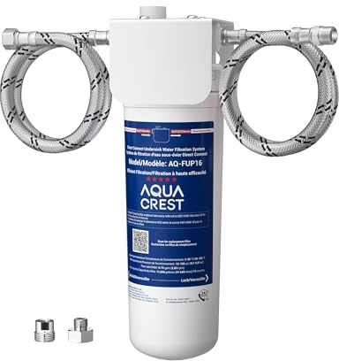 AQUA CREST UP16 Système de Filtration sous Évier | Réduit jusqu’à 99,52% du Chlore, Goûts et Odeurs, 11K Gallons, Raccordement Direct au Robinet de Cuisine