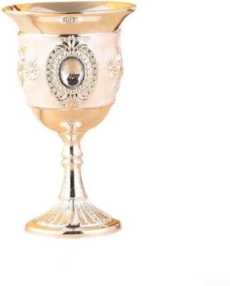 NEIQIUWING metall vinmugg 30 ml retro design okrossbar för sprit cocktails Home bar för dekoration guld(B)