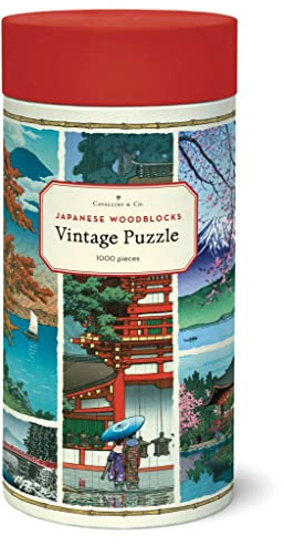 Cavallini 1000 Piece Puzzle, Japanese Woodblocks (PZL/JW)