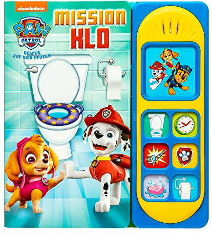 PAW Patrol: Mission Klo - Nickelodeon - Pappbilderbuch mit 7 spannenden Geräuschen für Kinder ab 3 Jahren