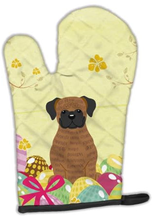 Caroline 's Treasures Ostern Eier Brindle Boxer Ofenhandschuh, multicolor, 30,5 x 21,6 cm