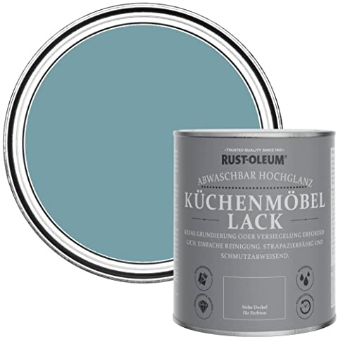 Rust-Oleum Blue Kitchen Cupboard Paint in Gloss Finish - Pacific State 750ml