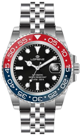Lorenz 28196FF Orologio da uomo automatico in acciaio inossidabile sub 100 metri