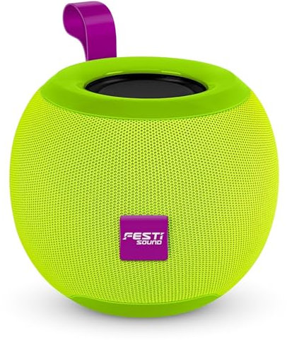 Festi One Enceinte Bluetooth Autonome sur Batterie BT 5.0 / Carte Micro-SD/USB/FM - Coloris Vert