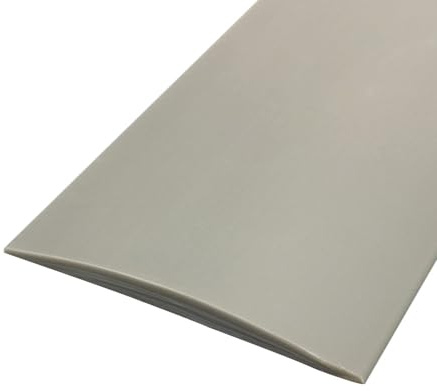 Ljusgrå, självhäftande PVC-trimtejp för trädörrkanter, flexibel övergångsremsa för laminatgolv, mellanrumsskydd för dörröppning och vinylgolv
