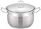 Pentola Ø 34 cm in acciaio inox con coperchio da 15 l a induzione, antiaderente per carne, pentola a induzione