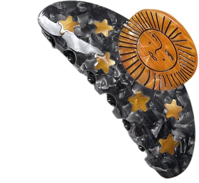 Sunflower Hair Claw Clips | Strong Hold Jaw Clamp - Cute Hair Accessories, Star Snail Claws for Thick Hair