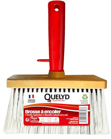 Quelyd - Brosse A Encoller - Encollage Des Papiers Peints - Facilité d'Application - Répartition Optimale De La Colle