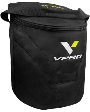VPRO Borsa da hockey con chiusura lampo, colore: nero