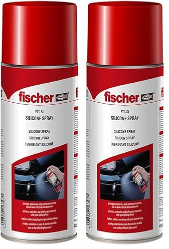 Fischer FTC-SI Silicone Spray, Protegge, Conserva e Isola Permanentemente con buon Effetto Scivolamento, 519663 (Confezione da 2)