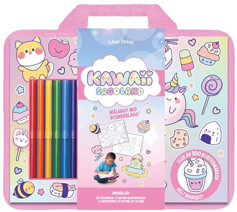 Kawaii sagoland : målarkit med ritunderlägg!