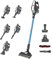 Hoover H-Free 300 HF322TH 011 Scopa Elettrica Senza Sacco e Senza Filo, Spazzola Anti - Grovigli, Autonomia 40 min, 240W, Ricarica Veloce, Accessori Integrati, Grigio Rosso