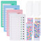 JIANTA 4Pcs Checklist Boards, To Do List Memo To Do Planer 20x12cm Tafel für Kinder ohne Logo oder Schrifte mit 10 Blanko Papier, 2 Buchstaben Aufkleber für Lernplanung Zeitplan