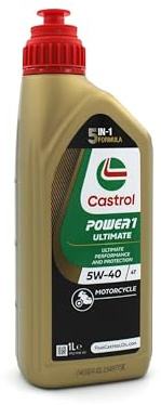 Castrol - Power 1 Ultimate 5W-40 | Formula 2024 Rinnovata | Prestazioni Ottimali per Moto 4 Tempi | Olio Fresco e Originale da Lubrialpha| Protezione Avanzata (1)