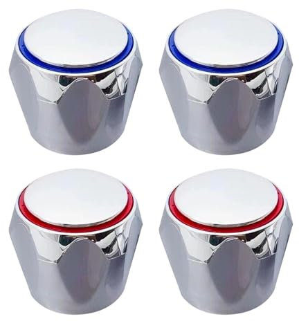 Grifos De Agua Fría Y Caliente De 4 Piezas, Reemplazo De Grifo, Interruptor De Grifo, Grifo De Fregadero, Adecuado Para Baño, Cocina