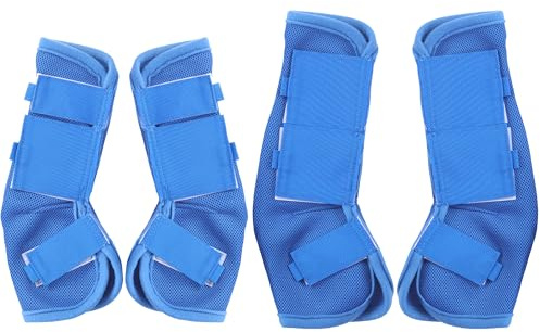 Gallopoff Stinchiere Cavallo Equitazione, Ghette Antimosche Traspiranti per Cavalli a Maglia fine, con Funzioni Protettive e di Sostegno, Protezione dai UV