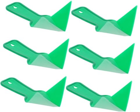 Uonlytech 6piezas Herramienta De Esquina De Espátula Plástica Versátil Para Esquinas Interiores y Exteriores Acabado Profesional y Suave Diseño Ergonómico Para Enlucido y Alisado De