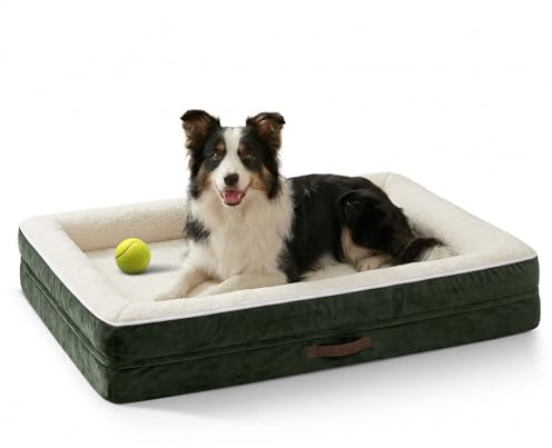 Upvilla Orthopädisches Hundebett Grosse Hunde, Hundekorb Waschbar