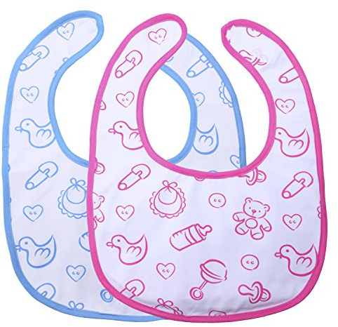 LittleForBig vuxen storlek haklapp 2-pack, dagis, En Storlek