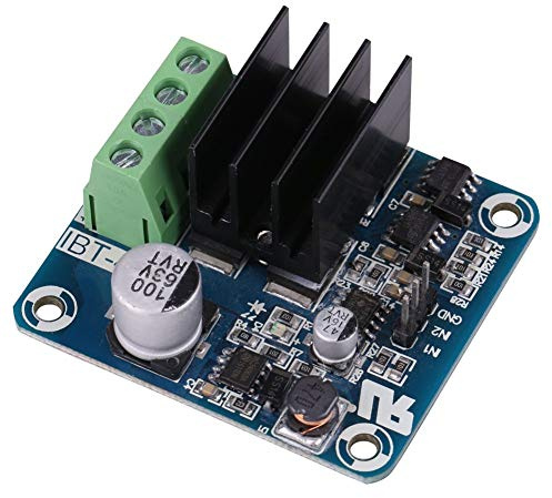 Schrittmotor Drive Controller Board-Modul Großstrom 50A H-Brücke Stepper Einkanal-Motortreibermodul Betriebsspannung 5V bis 15V Motortreiber | Bidirektionale Steuerung vorne/hinten, isoliertes PWM-Signal 3,3 – 12 V, leistungsstarkes Bremsen, Robotik