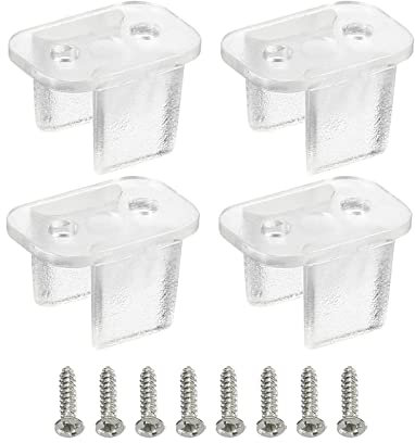 sourcing map 30 Stück wsserdichter LED-Lichtstreifenclips, Befestigungsklemmen, passend für 6 mm bis 7 mm Silikon LED-Lichtstreifenclips wsserdichter LED-Lichtstreifen, transparent