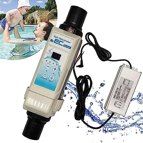 NOGRAX Salzanlage Salzwasser Chlorator 8/16/12/20g/h Chlorgenerator Salzchlorierer Salzchlorinator Salzwassersystem für Pools Selbstreinigungs Salz Chlor Generator für 50m³ Schwimmbad,12g/h